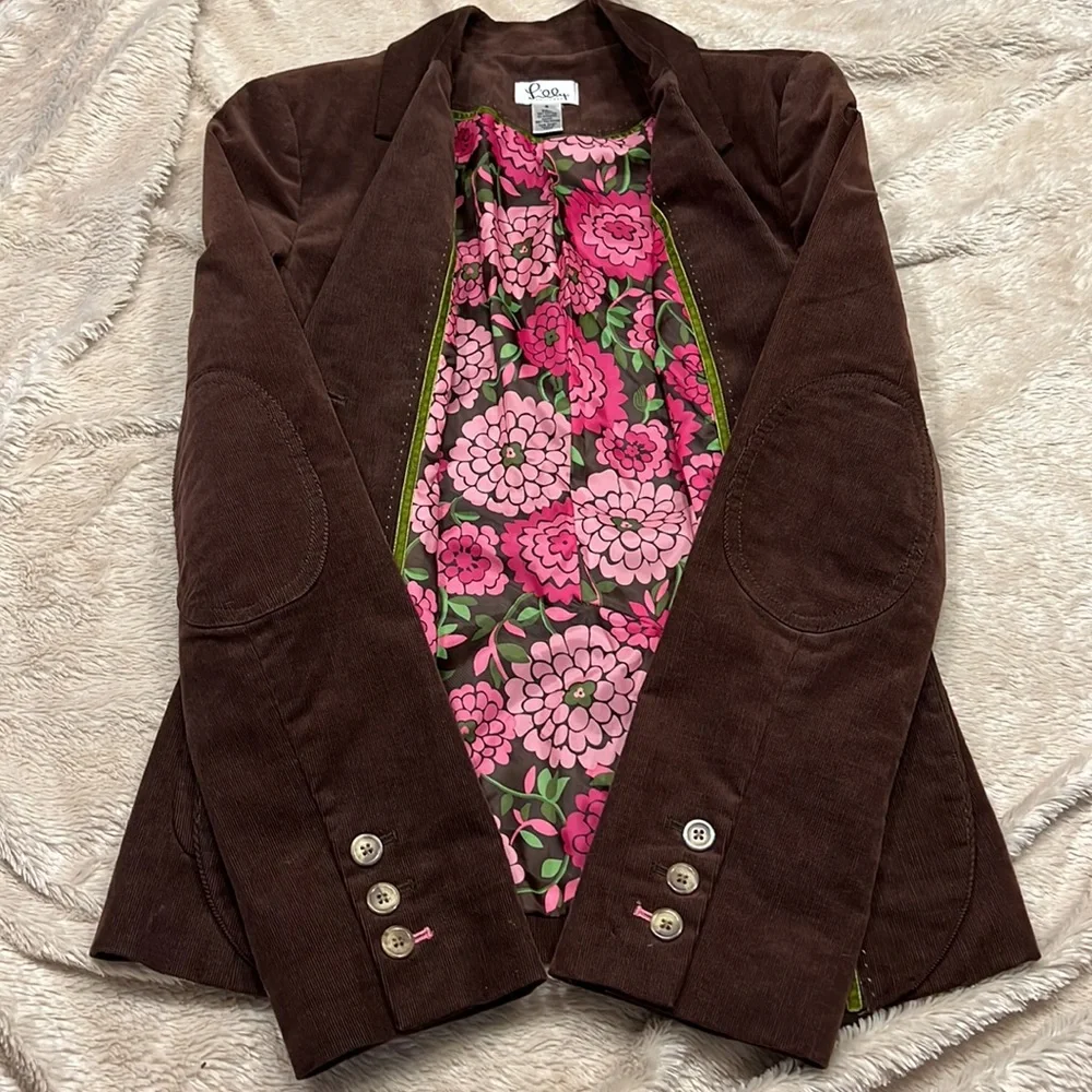 🎉HP🎉 LILY PULITZER Vintage Corduroy Jacket/Blazer - Picture 4 of 11